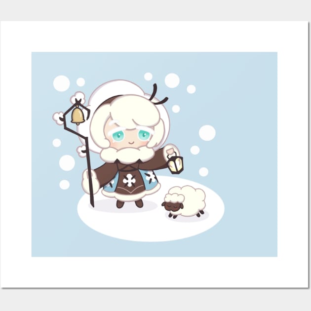 Cotton Cookie Snow Wall Art by cyanbuns